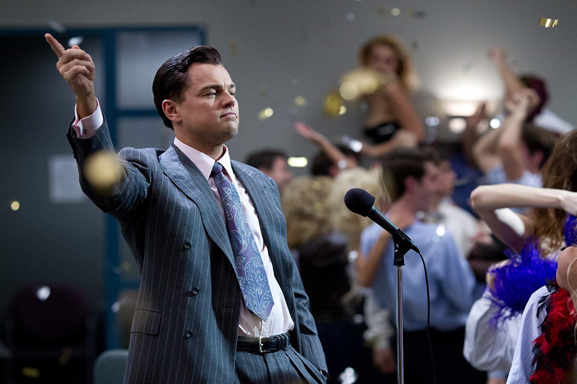 A still from 'The Wolf of Wall Street'.