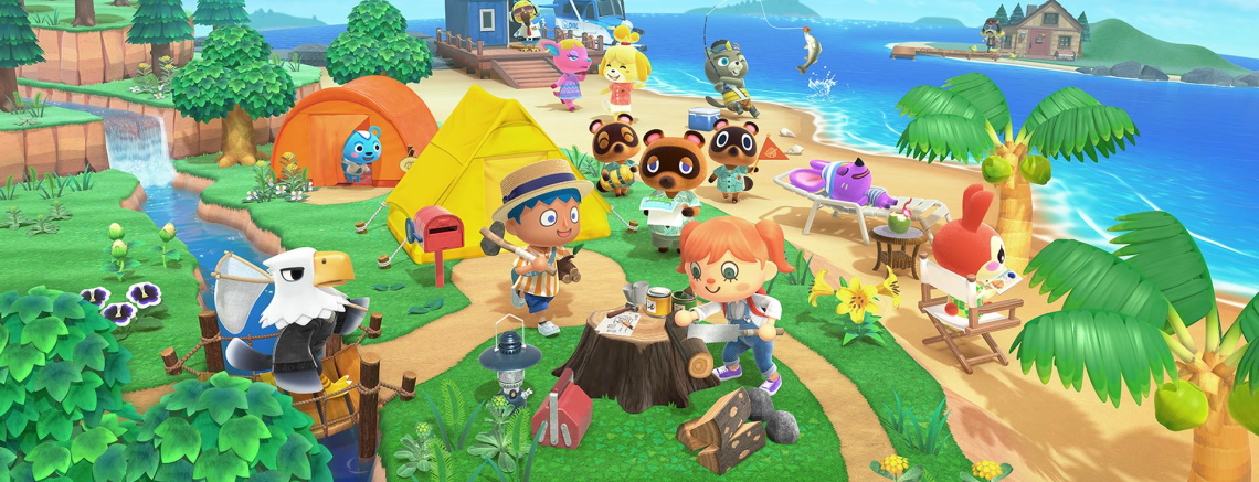 Villagers living the good life in Animal Crossing: New Horizons.