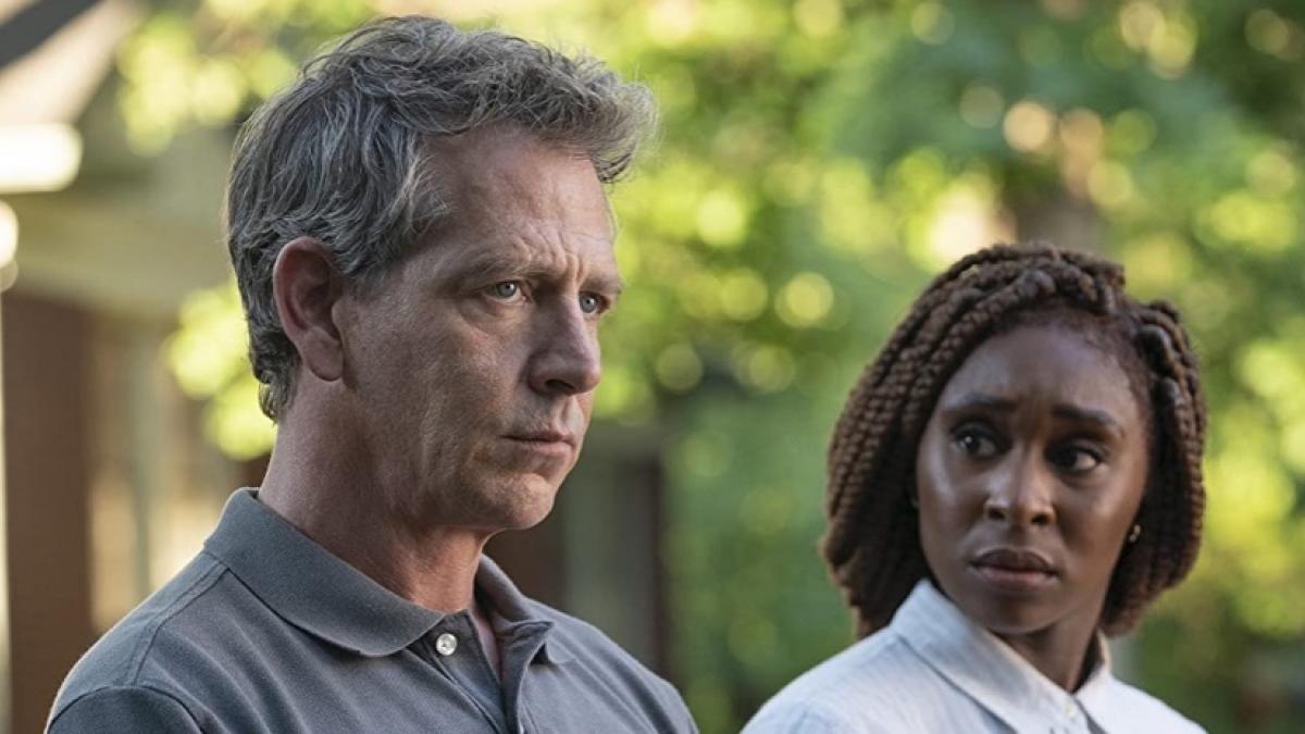 Ben Mendelsohn (left) and Cynthia Erivo are on the trail of a monster in Richard Price's 'The Outsider'.