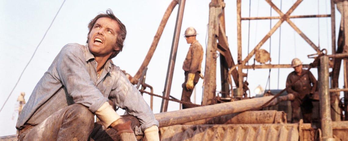 Jack Nicholson is a college drop-out working the oil fields of California in Bob Rafelson's 'Five Easy Pieces'.